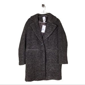 H&M women’s button down double breasted wool Coat Sz. Medium